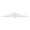 Ekena Millwork Redmond Architectural Grade PVC Gable Bracket, 108"W x 18"H x 6"D x 6"F, 4/12 Pitch GBP108X18X0606RED00 - alternate 2